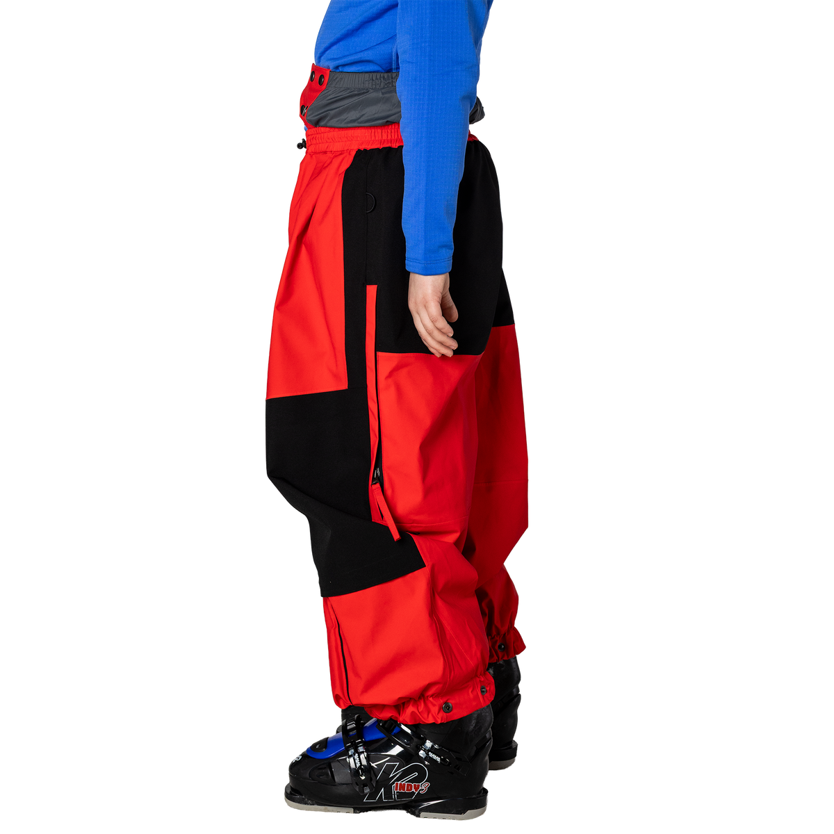 Kids Steeze 2L Shell Pants - True Red/Raven Black