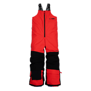 Kids Pinnakle Insulated Bib Snow Pants - True Red/Raven Black