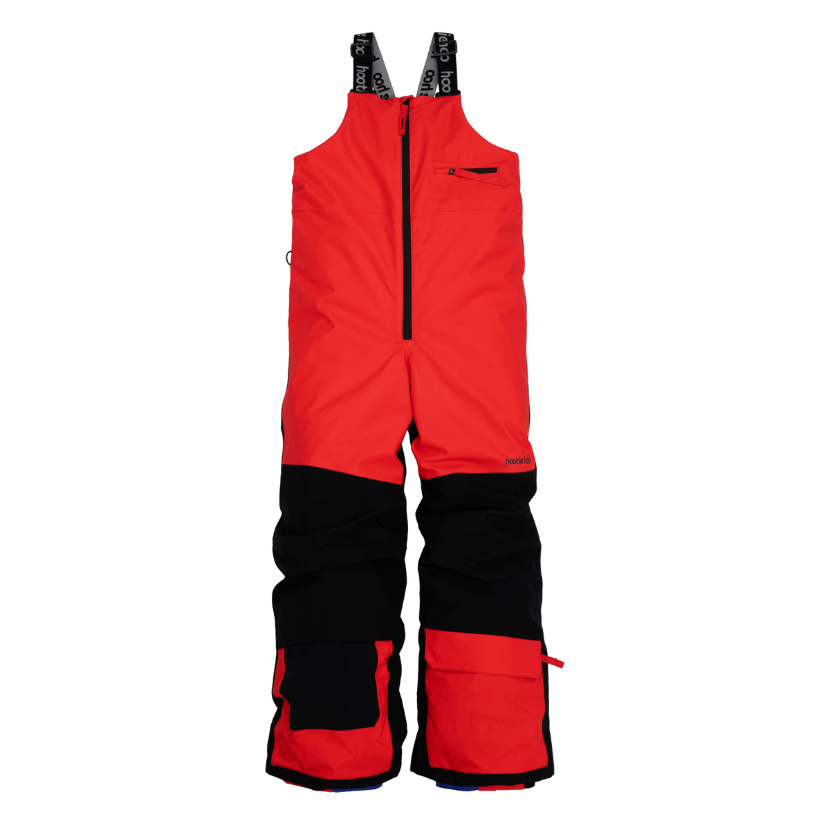 Kids Pinnakle Insulated Bib Snow Pants - True Red/Raven Black