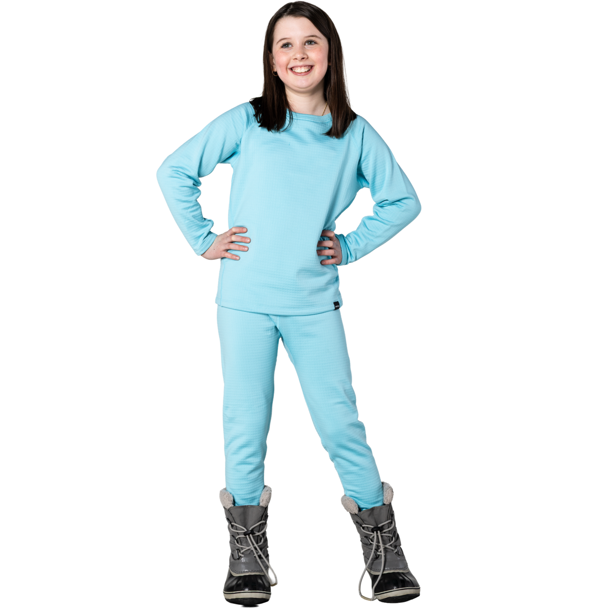 Kids Torrent Layering Fleece Set - Turquoise