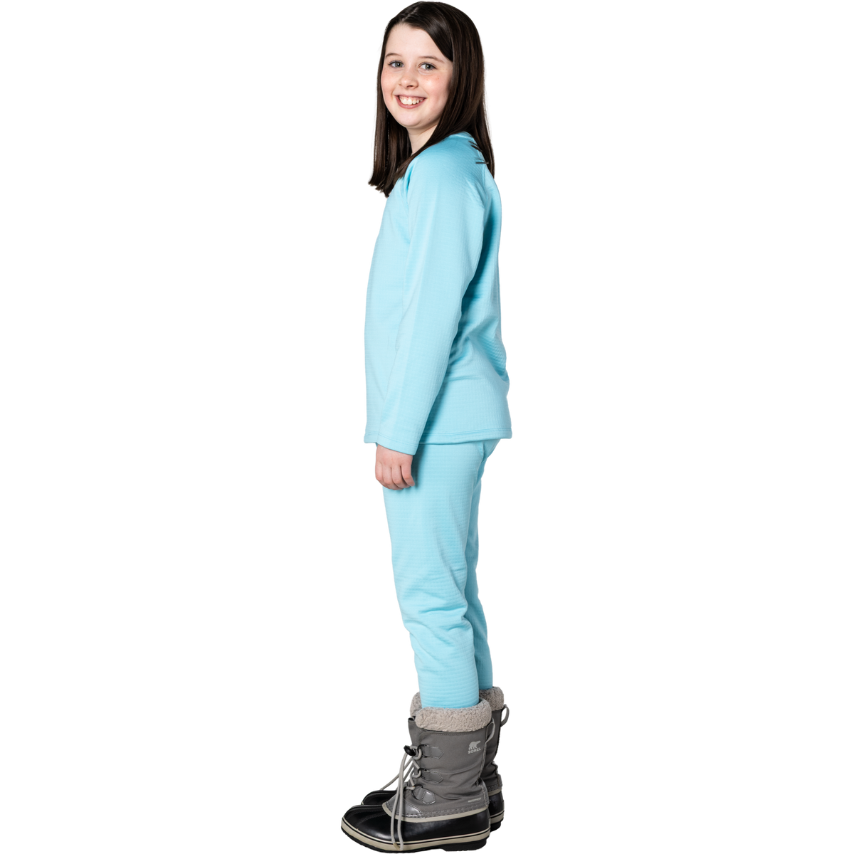 Kids Torrent Layering Fleece Set - Turquoise