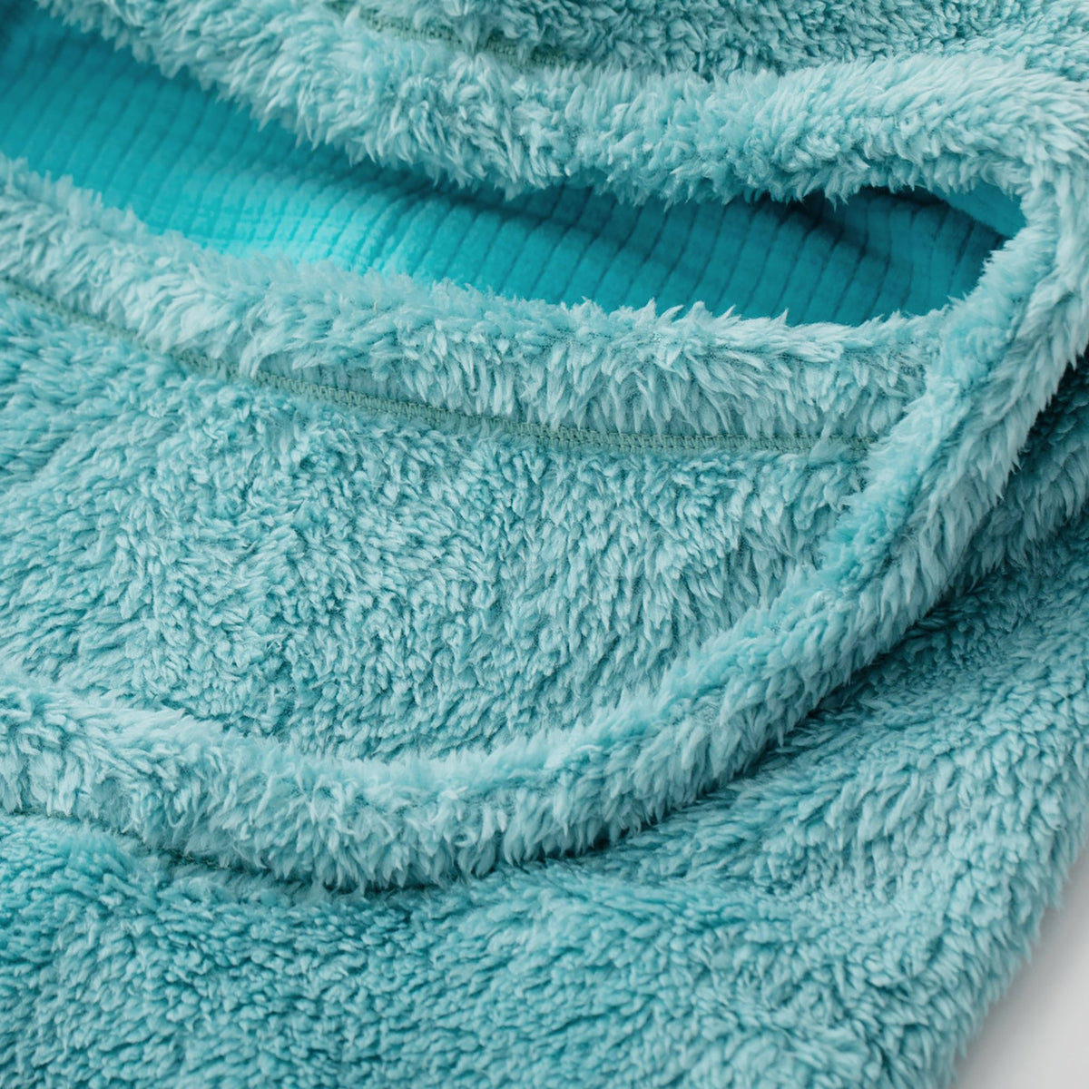 Kids Kozy Fleece Hood - Turquoise