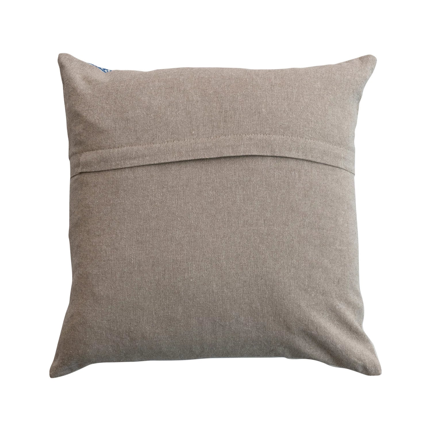 Pillow Embroidered Design Blue 16" Square by Homeportonline