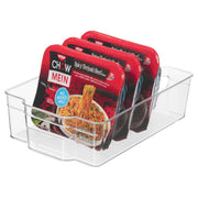 Fridge Pantry Storage Bin with Fingergrip Handle 12.5in x 8.5in x 3.5in by Homeportonline