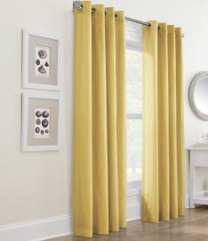 Harmony Grommet Top Panel 52x63 Yellow by Homeportonline