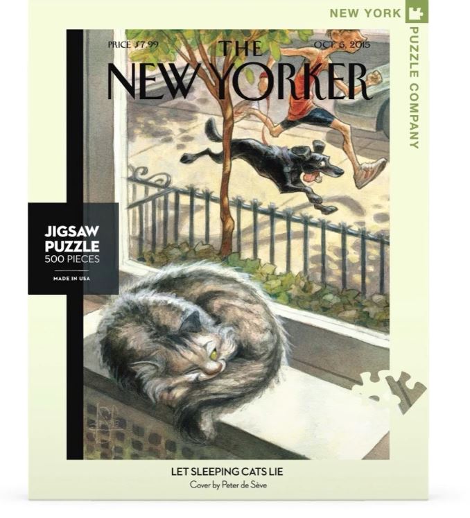 New Yorker Puzzle 500 Piece Let Sleeping Cats Lie by Homeportonline