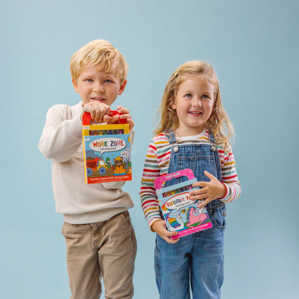 Carry Along! Coloring Book & Crayon Set Work Zone by Homeportonline