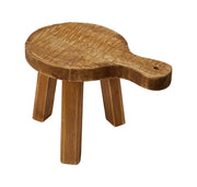Pedestal Fir Wood Paddle Round 9.5in X 5.75in X 6.5in High by Homeportonline