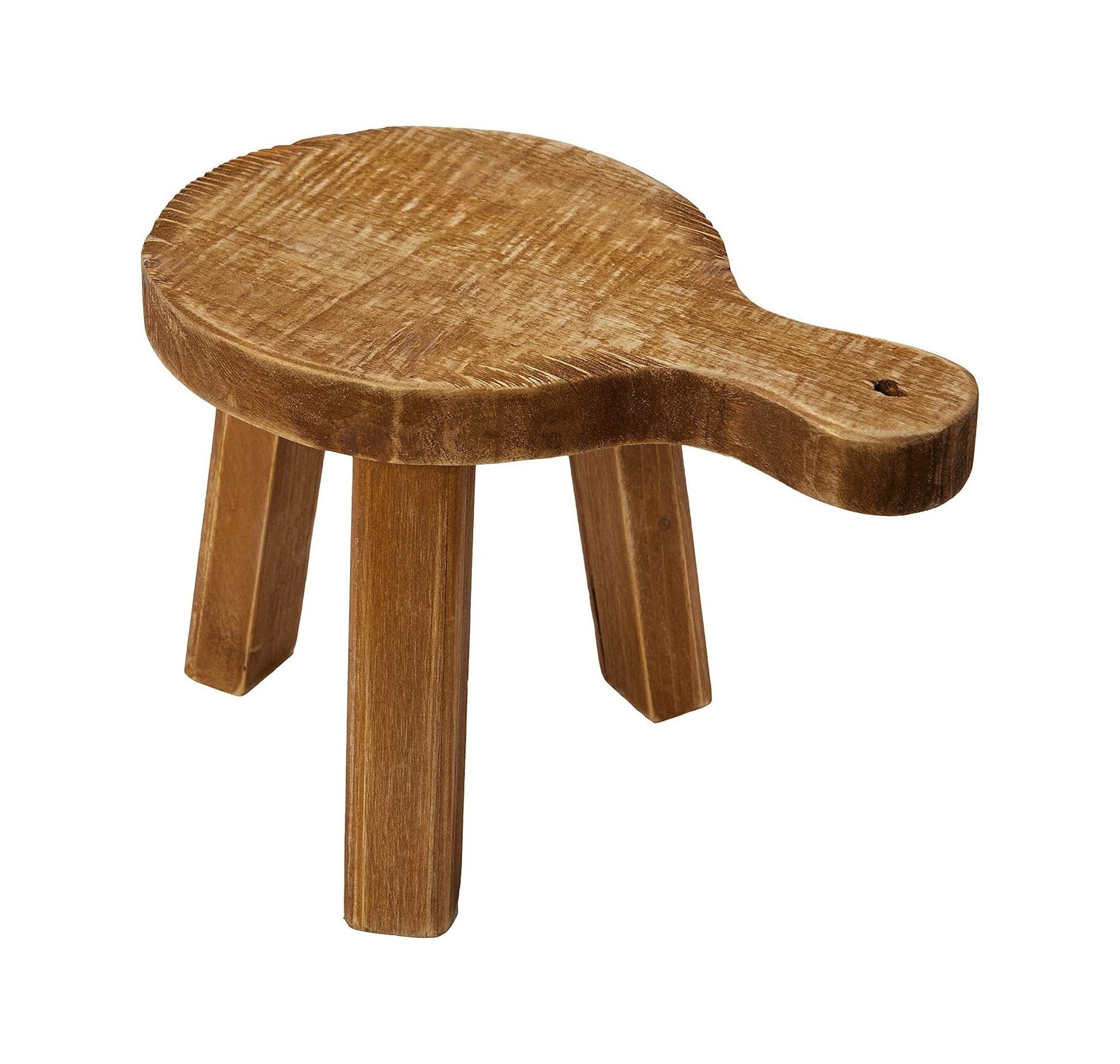 Pedestal Fir Wood Paddle Round 9.5in X 5.75in X 6.5in High by Homeportonline
