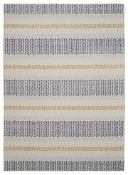 Outdoor Washable Delray Ivory & Blue Rug 5' x 7' by Homeportonline