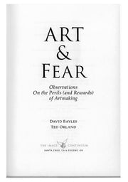Art & Fear: Observations on the Perils (and Reward