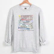Swift Album Books Crewneck Sweatshirt