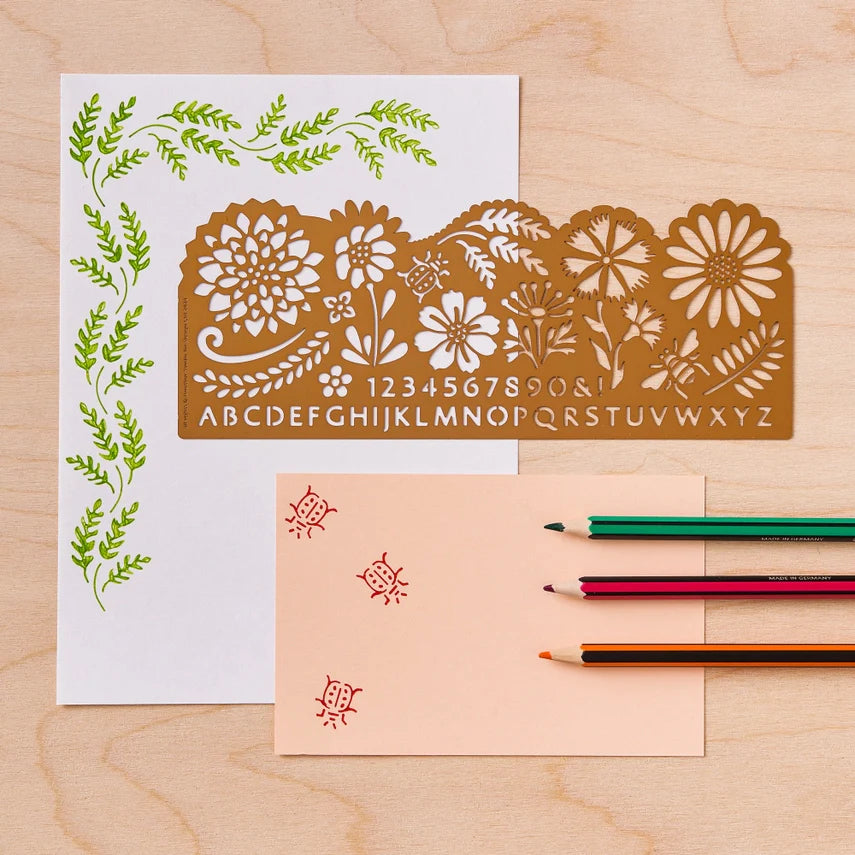 Botanical Drawing Stencil