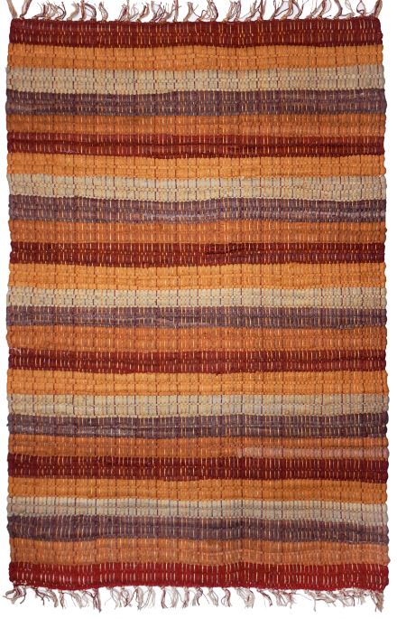 Lido Rag Rug Cotton Red 2' x 3' by Homeportonline