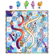 eeBoo Slips & Ladders Dragon Edition Whimsical Fantasy Theme Board Game, Multi