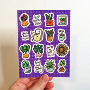 Plant Buddies Vinyl Sticker Sheet