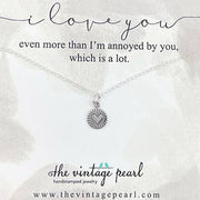 I Love You Even More Necklace (Sterling Silver)
