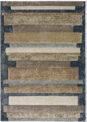 Carmona Rug Color Blocks Denim 5'1" X 7'5" by Homeportonline
