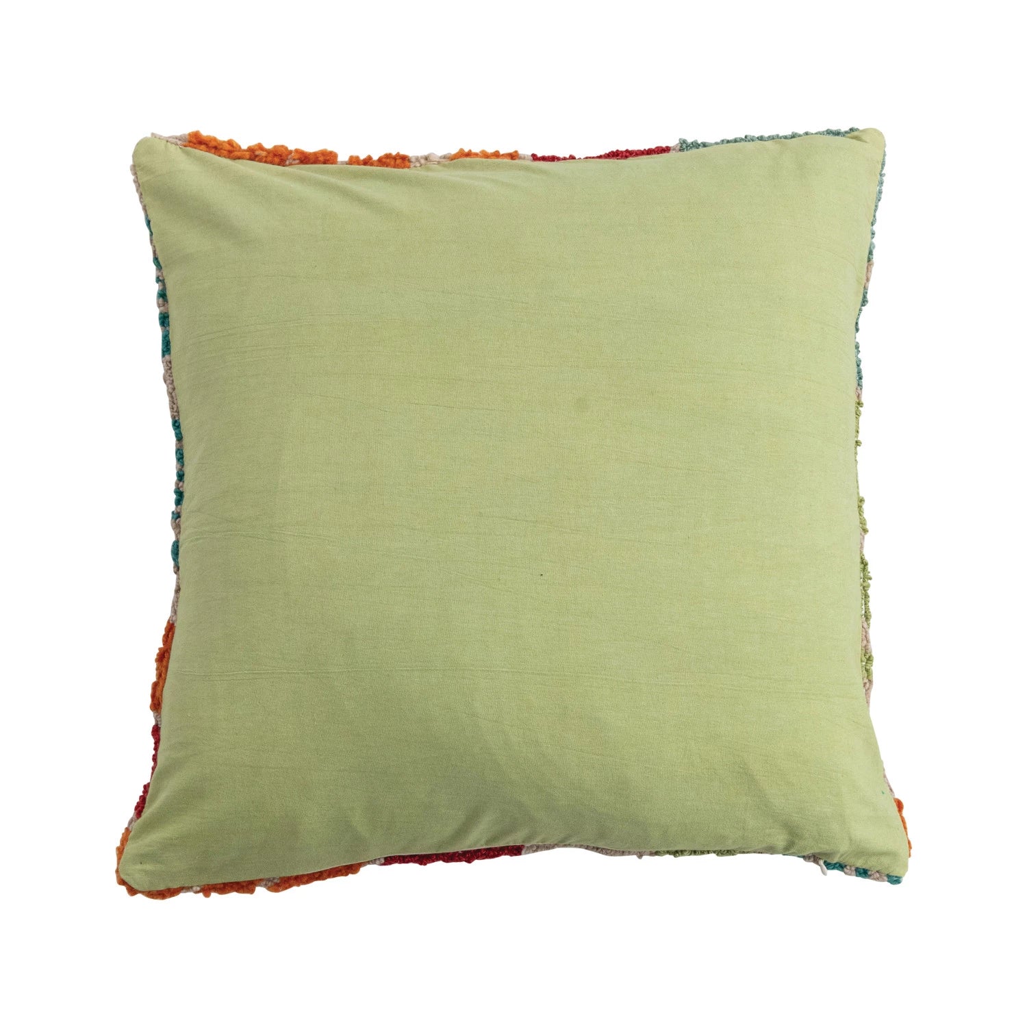 Pillow Flowers Tufted Multi Color 20" Square by Homeportonline