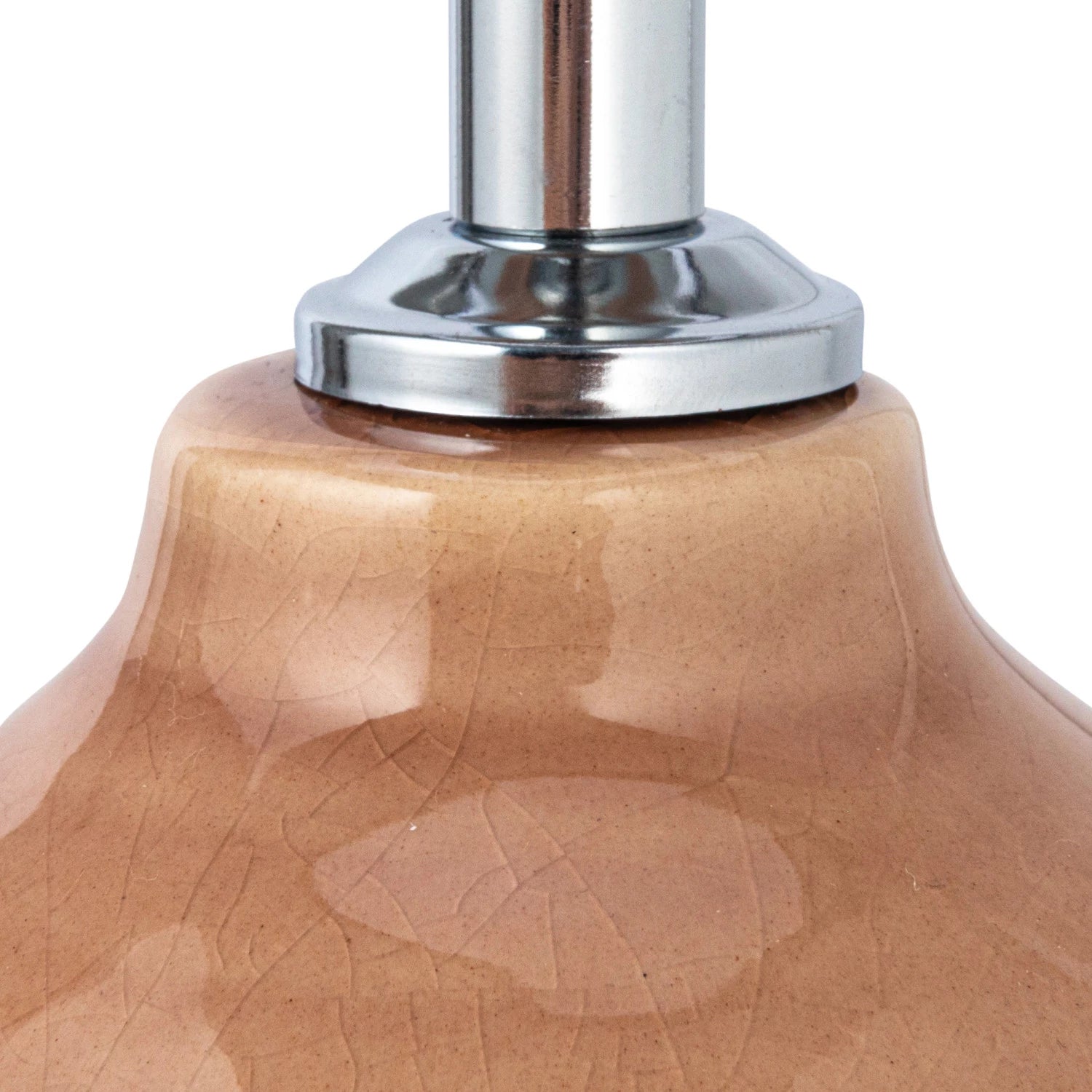 Lamp Tabletop Stoneware Reactive Glaze Velvet Shade Mauve & Mustard 16.5" High by Homeportonline