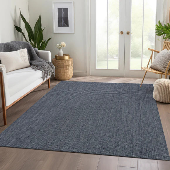 Chambal Boucle Rug Denim 5' x 7'6" by Homeportonline