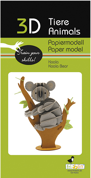3D Paper Model Kit Koala by Homeportonline