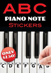AB C Piano Note Stickers