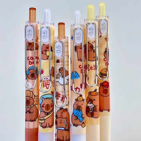 Gel Pen Retractable Capybara (Sold Individually) by Homeportonline