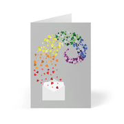 Envelope full of Rainbow Hearts