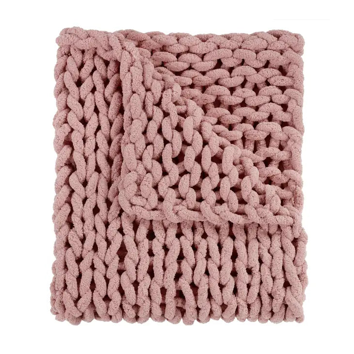 Chenille Chunky Knit Blankets