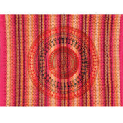 Tapestry Full Size Overprint Madras Circle Bagru Red by Homeportonline