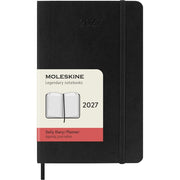 Moleskine Classic 12 Month 2027 Daily Planner, Soft Cover, Pocket (3.5 x 5.5), Black, 400 pages