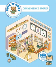 Cute 'n' Cozy Sticker Therapy: Convenience Stores - Over 500 Reusable Stickers!