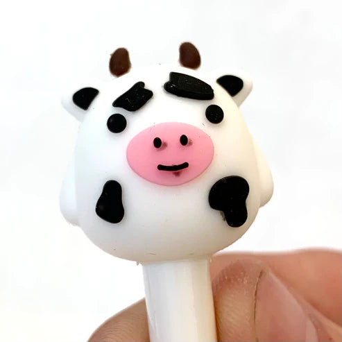 Gel Pen Happy Friends (Giraffe, Cow or Fox) Retractable (Sold Individually) by Homeportonline