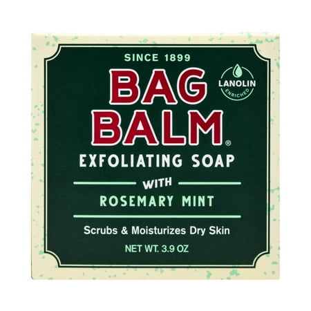 Vermont s Original Bag Balm Exfoliating Bar Soap Rosemary Mint 3.9oz