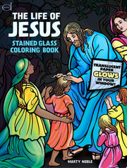 Life of Jesus Stained Glass Coloring Book