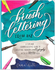 Art Center Artist's Book Brush Lettering From A To Z by Homeportonline