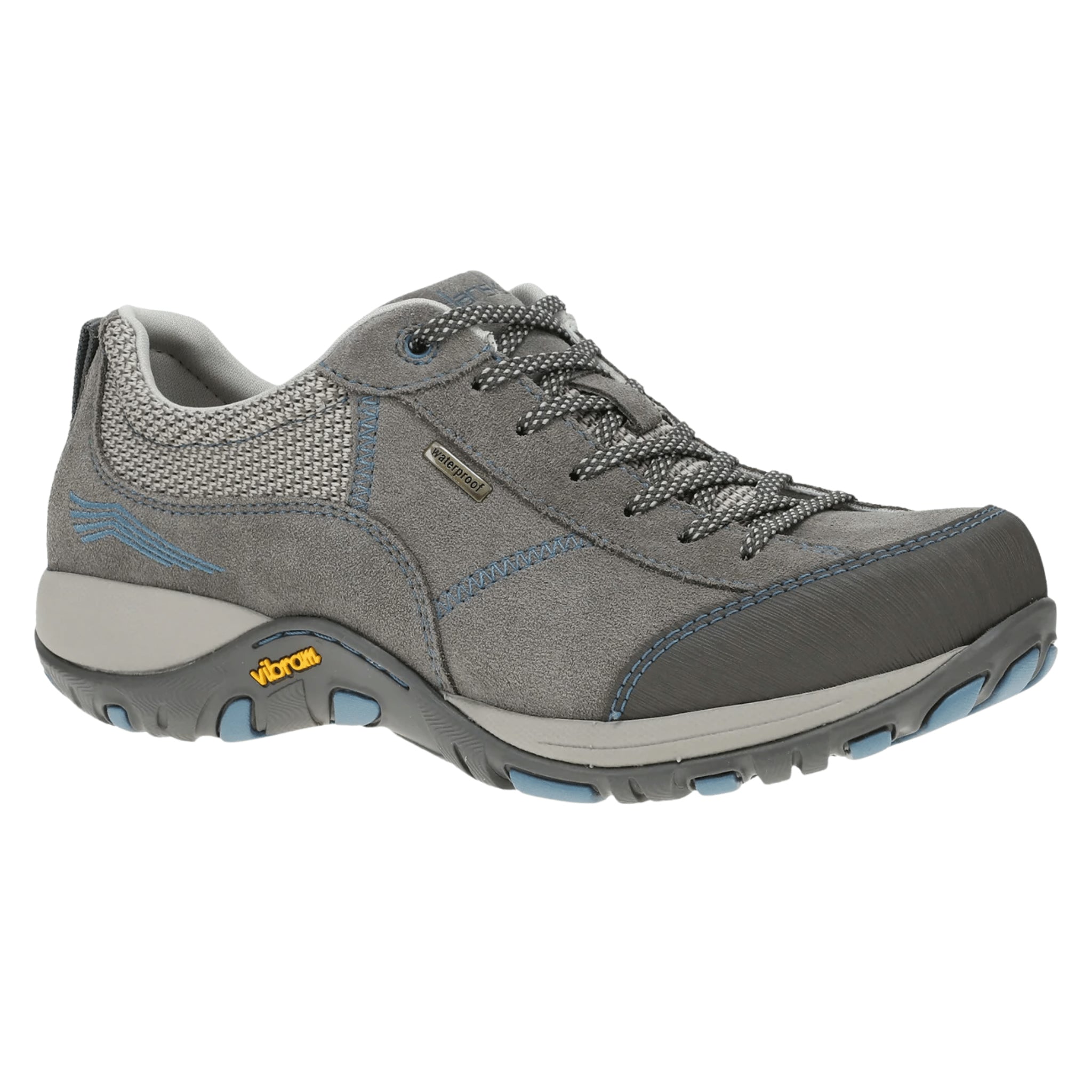 Dansko Women's Paisley Waterproof Sneaker - Grey/Blue Suede