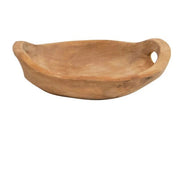Teak Wood Bowls with Handles - Small 8in by Homeportonline