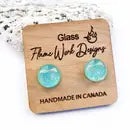 Dichroic Glass Studs 9mm