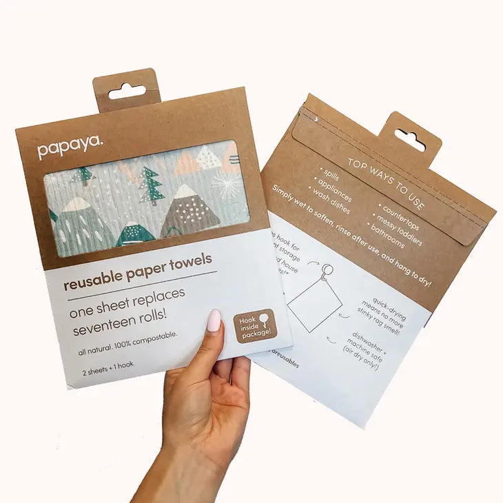 Papaya Reusable Towels (Four Styles Available)