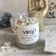Zodiac Soy Wax Crystal Candle