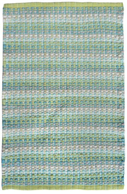 York Rag Rug Cotton Sea Breeze 2' x 3' by Homeportonline