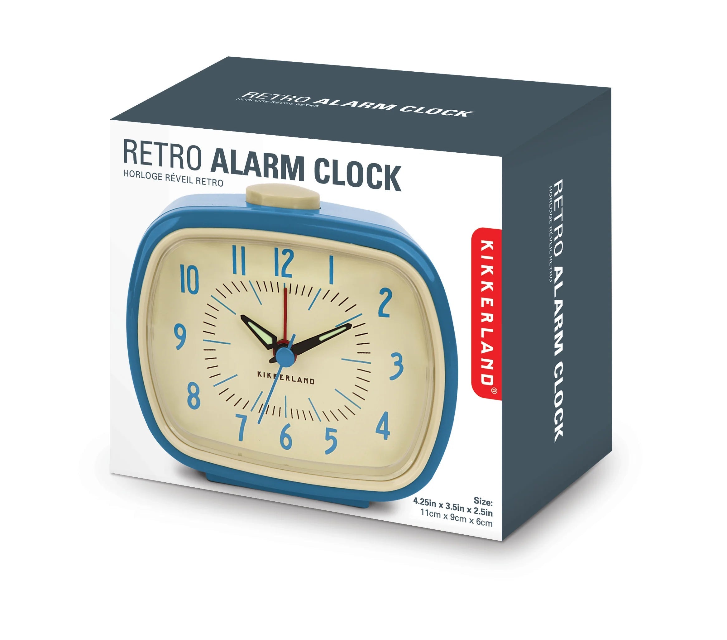 Alarm Clock Retro Blue by Homeportonline