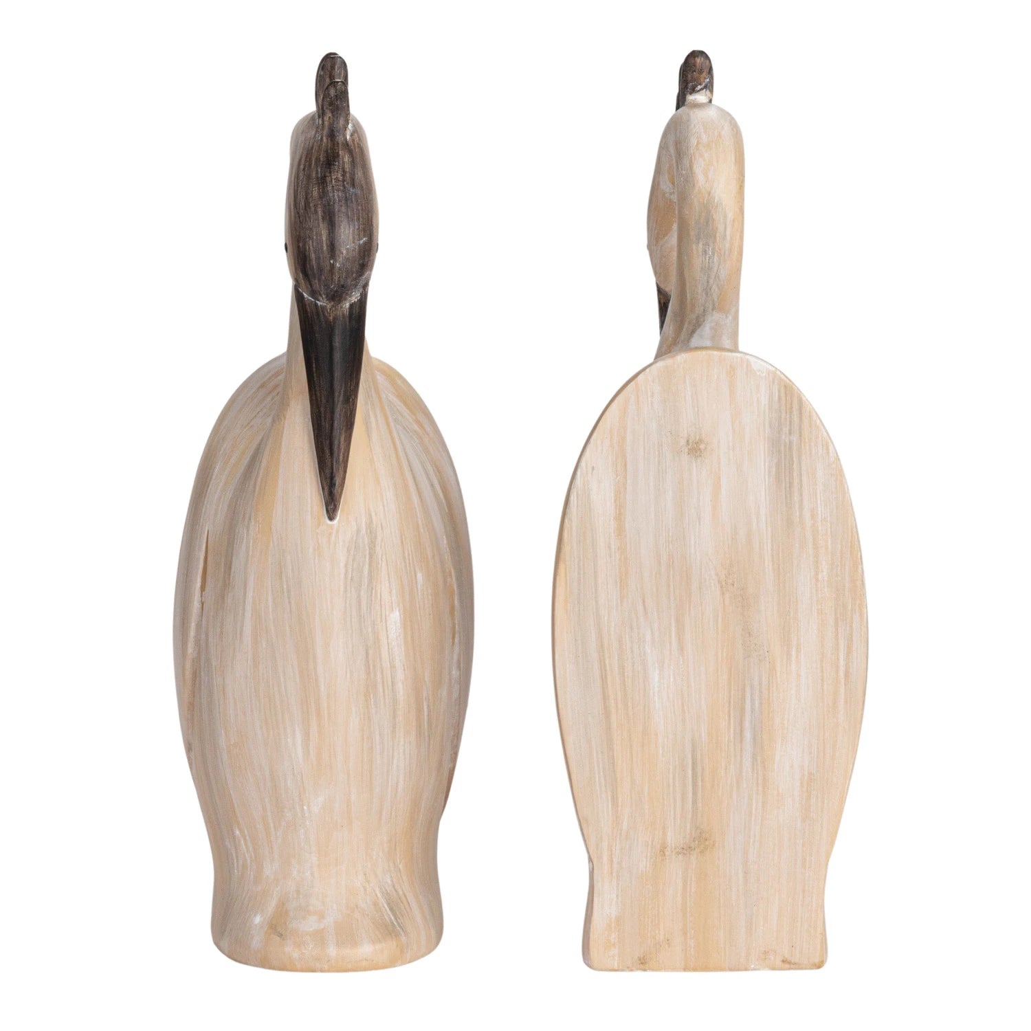 Bookends Resin Heron Shape Cream Color 10"h (Sold as Pair) by Homeportonline