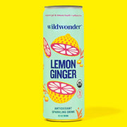 Lemon Ginger Sparkling Prebiotic + Probiotic Drink by Wild Lark