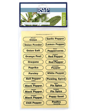 Clear Spice Labels by Kiss the Cook