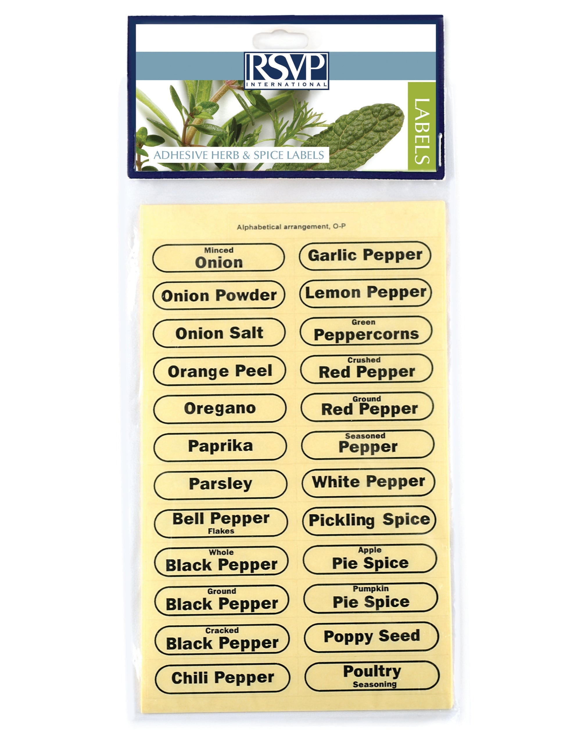 Clear Spice Labels by Kiss the Cook