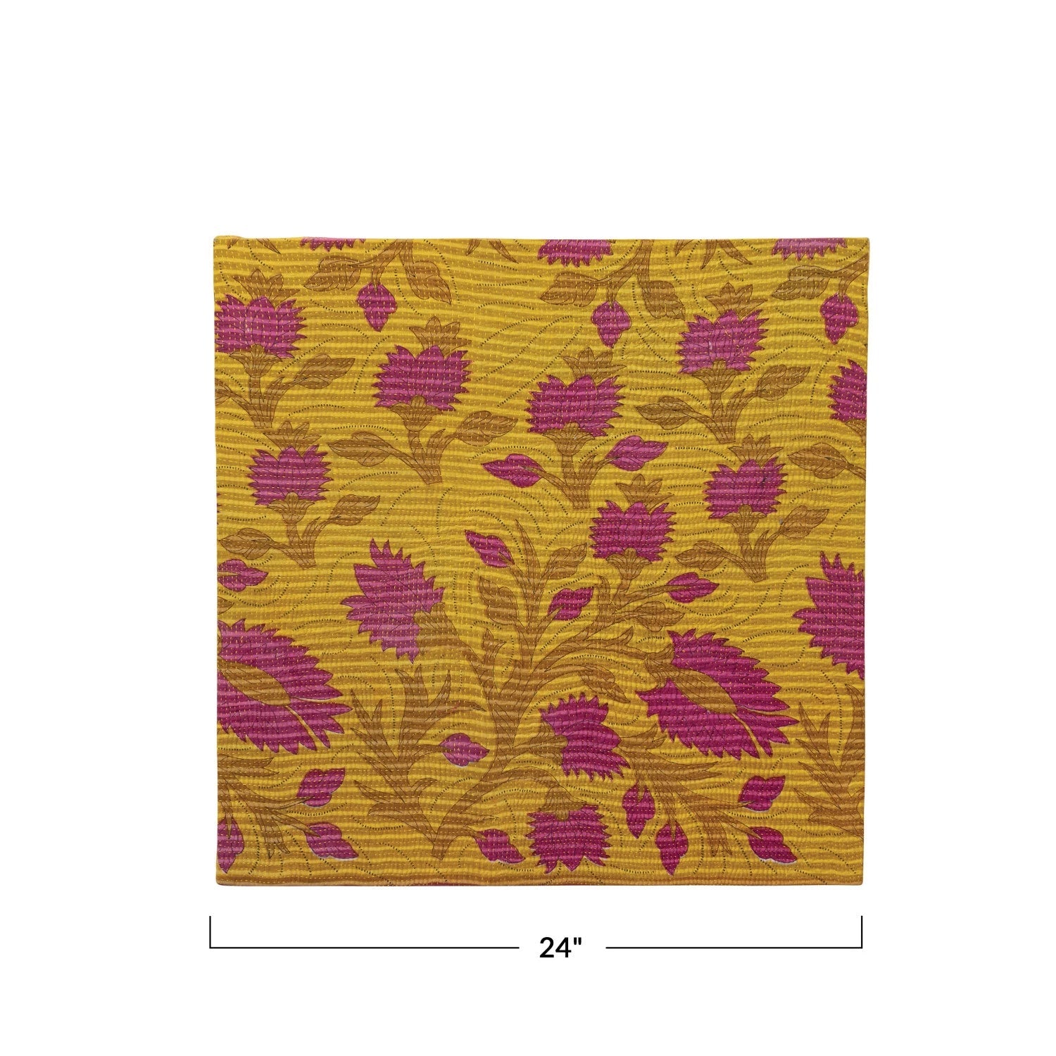 Wall Décor Bengali Rali Quilt Found Cotton & MDF Unique Patterns (Each One Will Vary) by Homeportonline