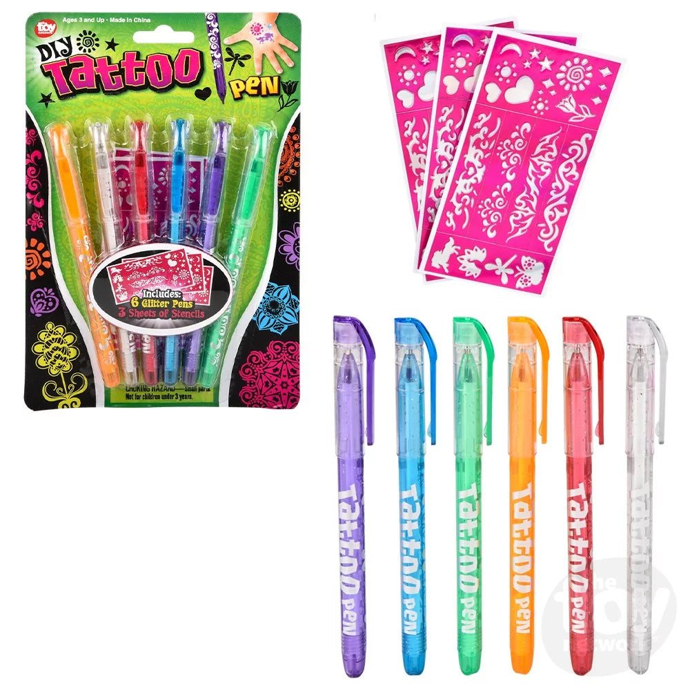 Tattoo Pens 6 Colored Pen Set by Homeportonline